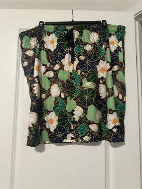 Mod Lifewear Women’s Floral Swim athletic Skirt - Green Floral